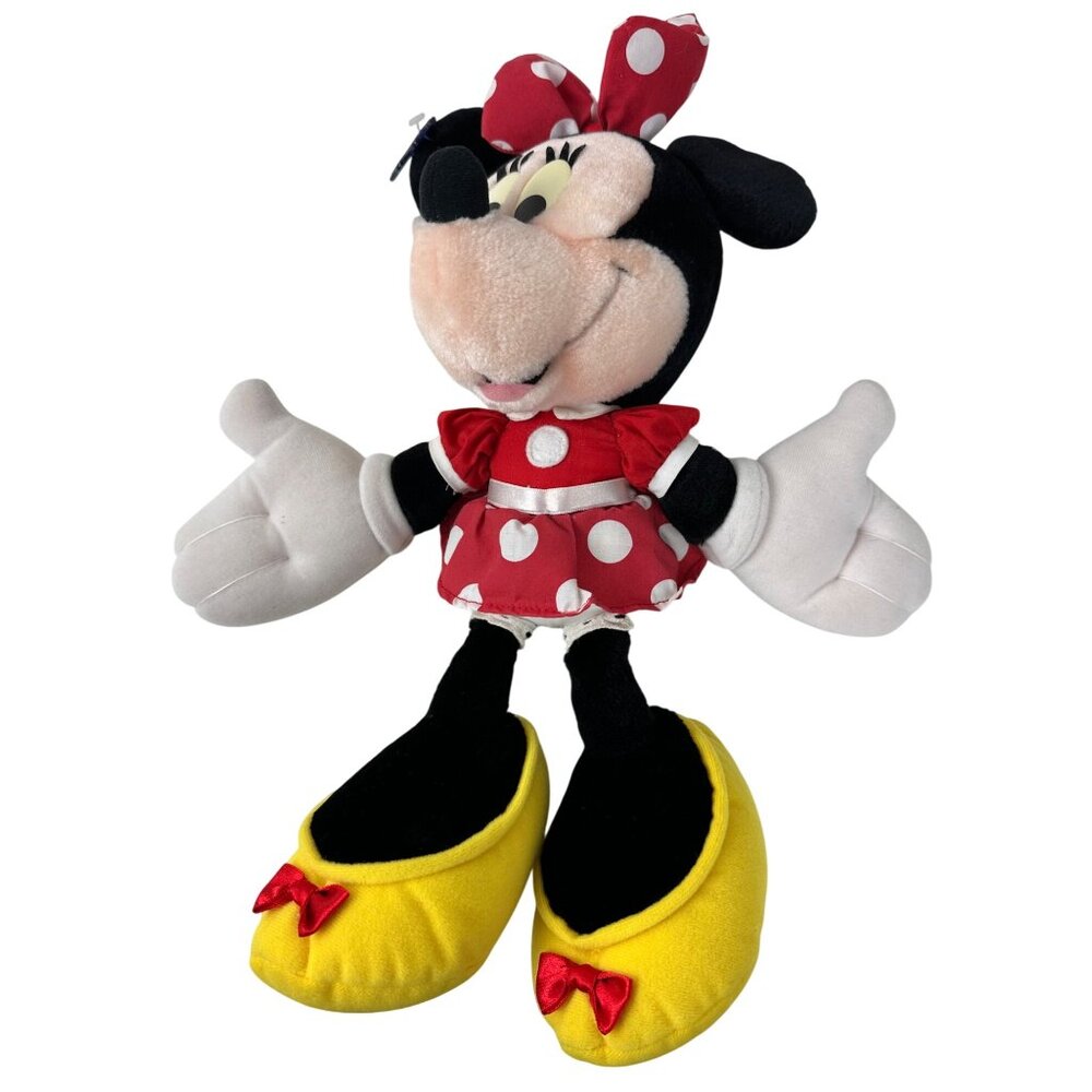 Applause 15” Minnie Mouse with polka Dot Dress andBright Yellow Shoes